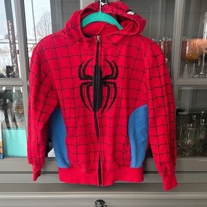 Marvel Spiderman zip up hoodie 10/12